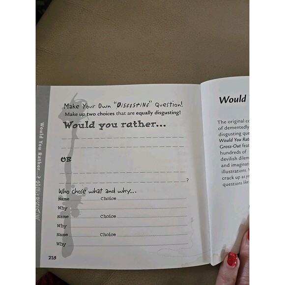 Would you Rather? Doubly Disgusting/over 300 crazy questions! Fun book - preteen - Picture 10 of 11